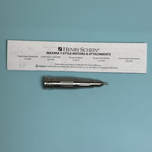 Henry Schein T-Style Low Speed Nosecone New Sealed Box reconditioned used dental drill from Dental Handpiece Deals USA