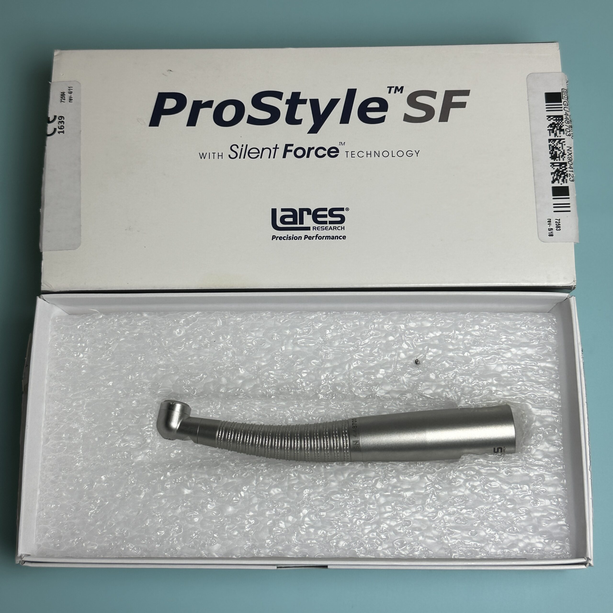 Lares 557 ProStyle SF Lite SLC Fiber Optic High Speed Handpiece New Open Box reconditioned used dental drill from Dental Handpiece Deals USA