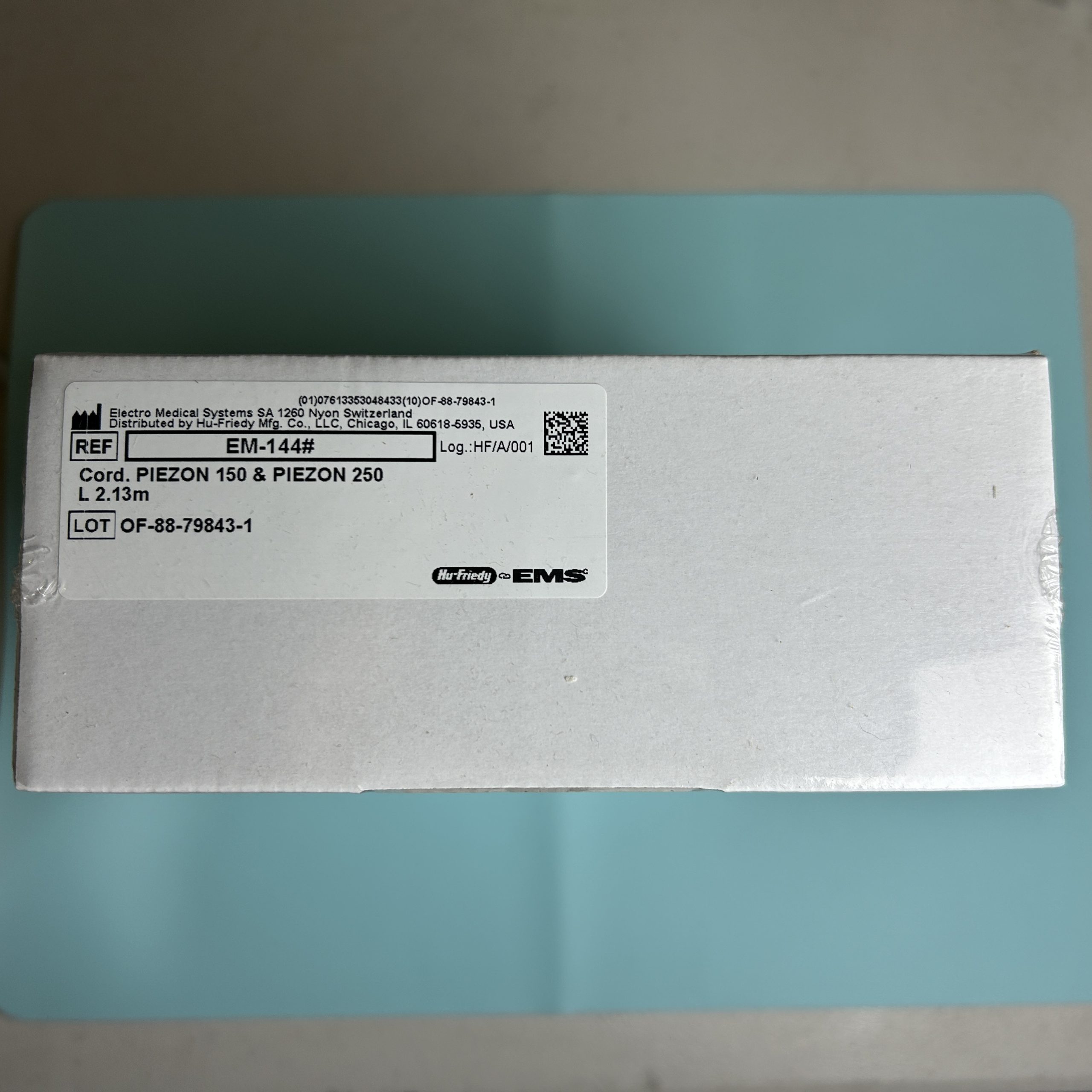 Hu-Friedy EMS Piezon 150 & Piezon 250 Cord REF: EM-144# New Sealed Box reconditioned used dental drill from Dental Handpiece Deals USA