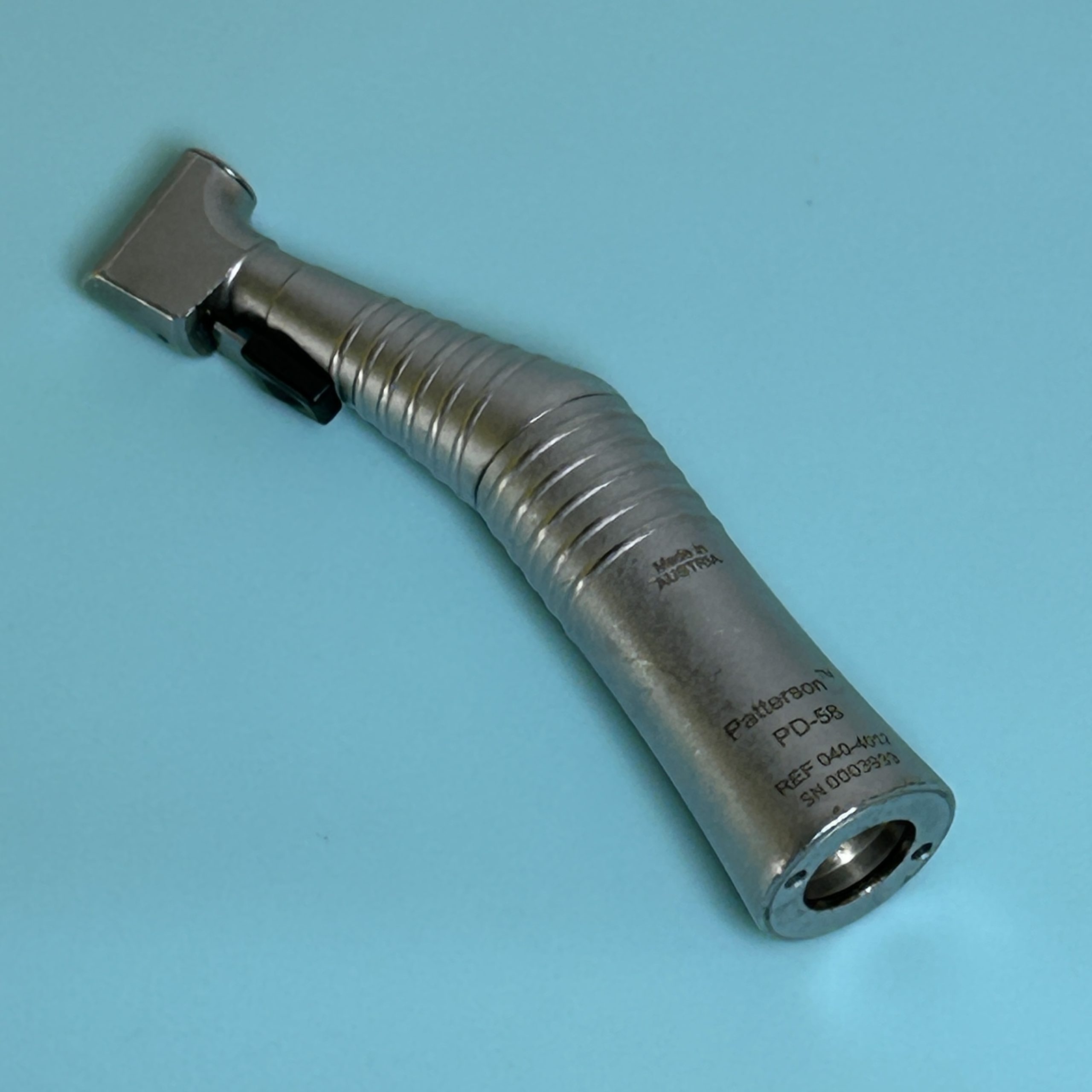 Patterson PD-58 Low Speed Contra Angle Refurbished reconditioned used dental drill from Dental Handpiece Deals USA