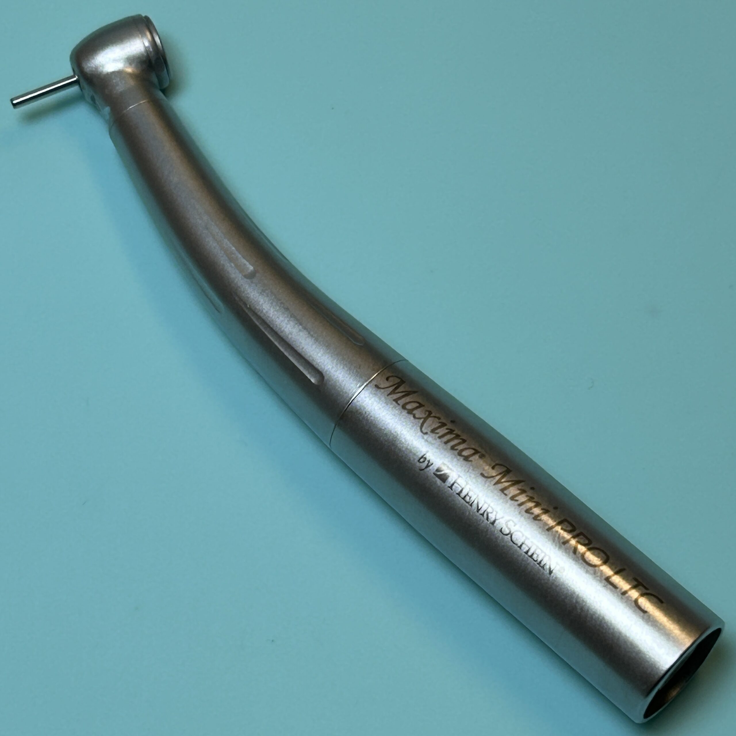 Henry Schein Maxima Mini Pro LTC High Speed Handpiece Refurbished reconditioned used dental drill from Dental Handpiece Deals USA