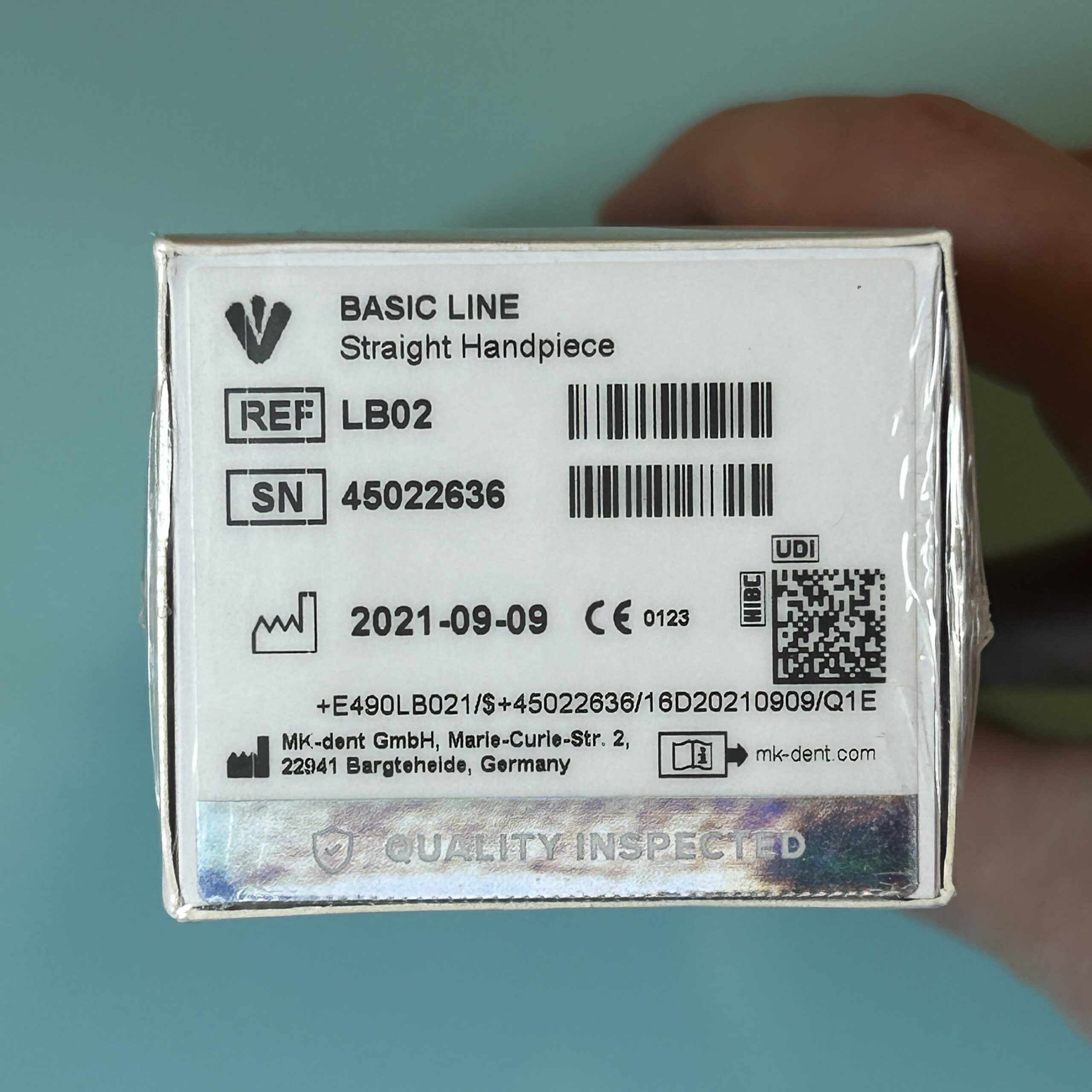 MK Dent Basic Line REF LB02 Low Speed Nosecone New Sealed Box reconditioned used dental drill from Dental Handpiece Deals USA