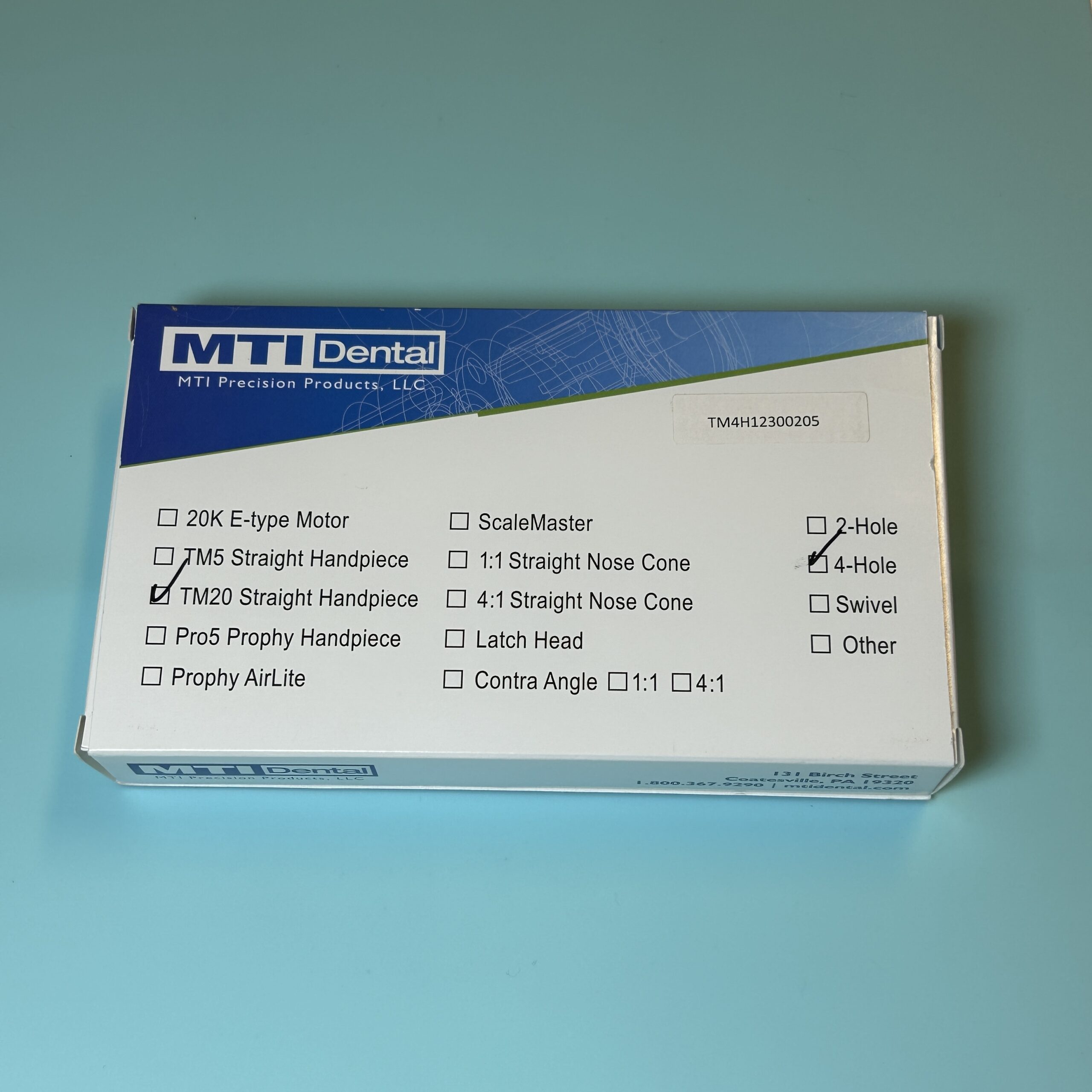 MTI LYNX TM20 Torque Master 20K Low Speed Motor New Open Box reconditioned used dental drill from Dental Handpiece Deals USA